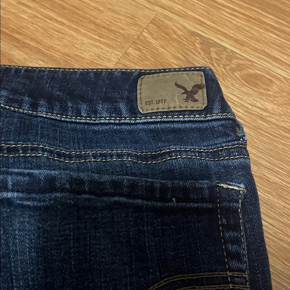 American Eagle Outfitters Women's Dark Blue Boot Cut Jeans favorite boyfriend 14 - Picture 5 of 6
